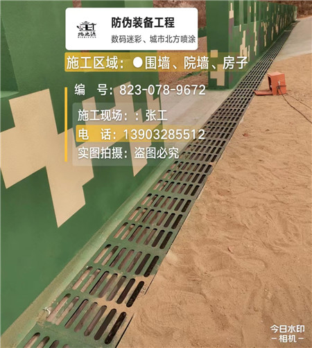 盐城 例如在抖音上有“迷彩墙，外围墙面挡 - 星空数码迷彩漆施工队